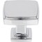 Jeffrey Alexander 1-1/4" Overall Length Polished Chrome Square Renzo Cabinet Knob 141PC - alternate 2